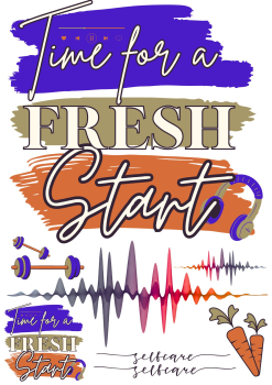 Bügelbild Time for a new start "Electric Forest"